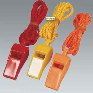 Plastic Whistle with Lanyard