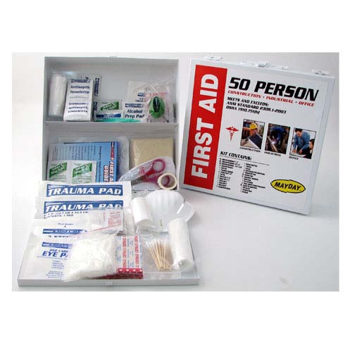 50 Person Metal First Aid Cabinet