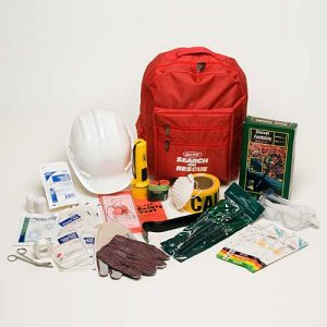 One Person Search & Rescue Back Pack Kit