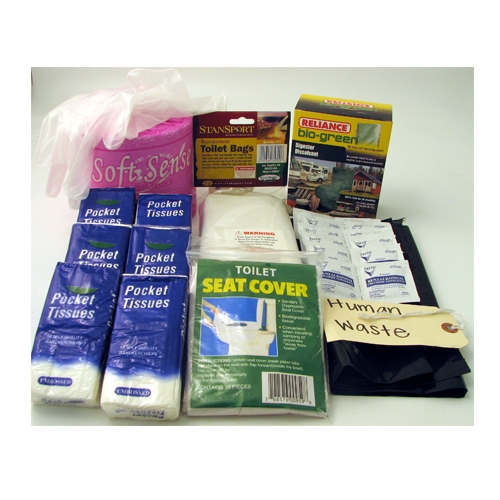 55 Piece Sanitation Kit for Portable Toilet