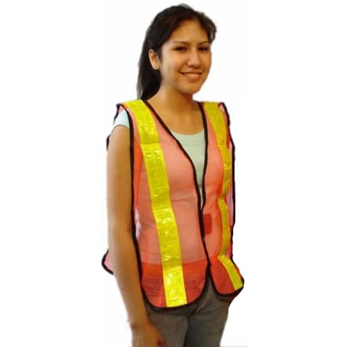 Mesh Nylon Vest with High Reflective Stripes