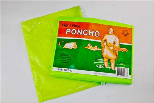 Neon Green Poncho