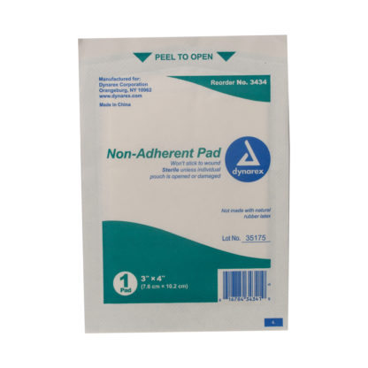 3” x 4” Non Adherent Pads – 100 Ct.